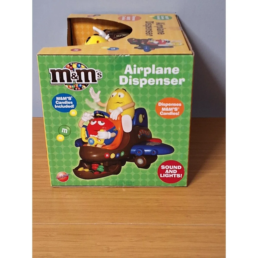 M&M's Airplane Dispenser Red and Yellow Characters Sound and Lights 2012 New
